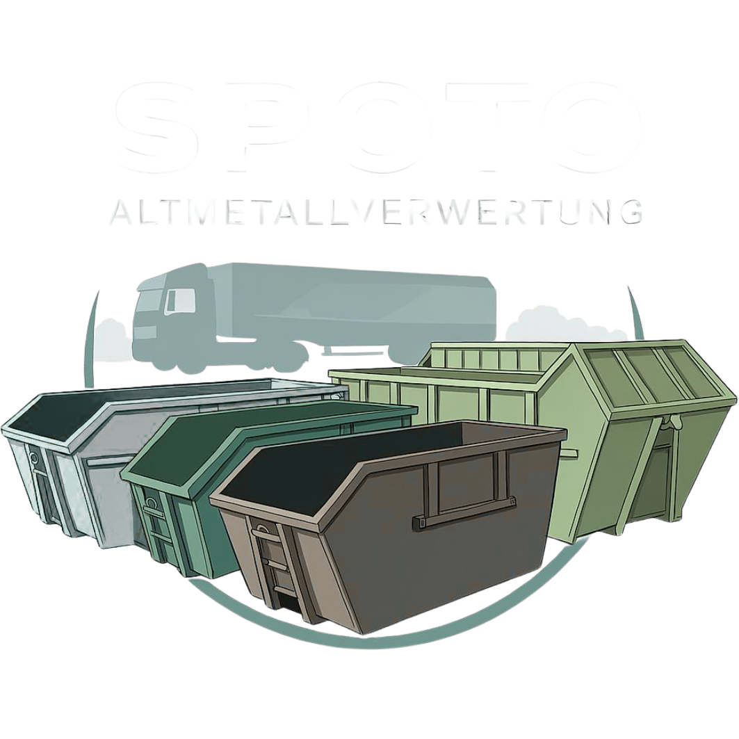 Spoto- Schrott & Altmetallverwertung-Augsburg-Entsorgen-Containerdienst-Ankauf & Schrottabholung Altmetall! Dillingen, Aichach, Fürstenfeldbruck Regionen Allgäu, Schwaben, Donauwörth, Landsberg, München, Memmingen